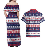 Freedom Charlie Kirk Tribute Christmas Couples Matching Off Shoulder Maxi Dress and Hawaiian Shirt American Flag - Wonder Print Shop