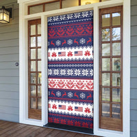 Freedom Charlie Kirk Tribute Christmas Door Cover American Flag - Wonder Print Shop