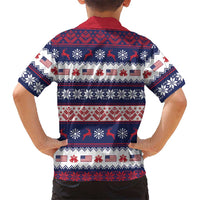 Freedom Charlie Kirk Tribute Christmas Family Matching Short Sleeve Bodycon Dress and Hawaiian Shirt American Flag - Wonder Print Shop