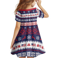 Freedom Charlie Kirk Tribute Christmas Family Matching Short Sleeve Bodycon Dress and Hawaiian Shirt American Flag - Wonder Print Shop