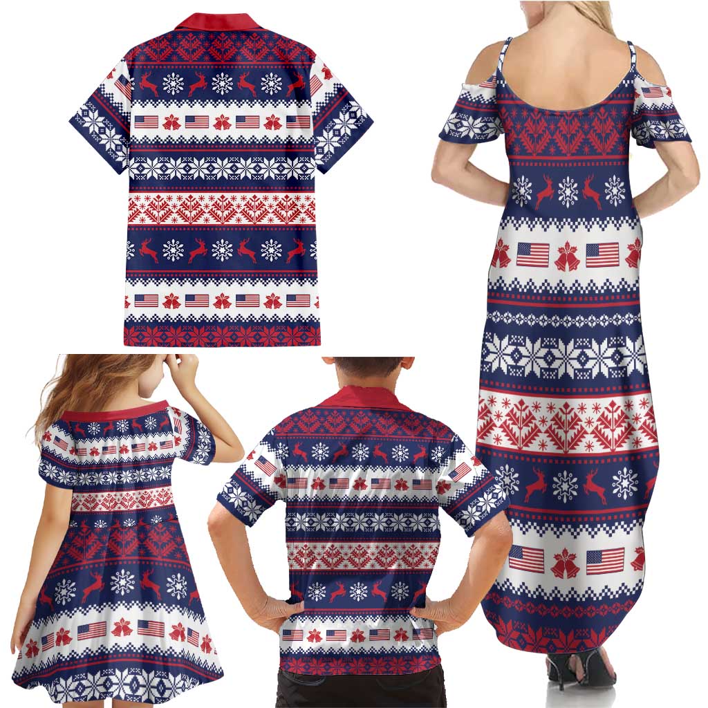 Freedom Charlie Kirk Tribute Christmas Family Matching Summer Maxi Dress and Hawaiian Shirt American Flag - Wonder Print Shop