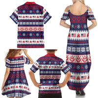Freedom Charlie Kirk Tribute Christmas Family Matching Summer Maxi Dress and Hawaiian Shirt American Flag - Wonder Print Shop