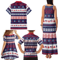 Freedom Charlie Kirk Tribute Christmas Family Matching Tank Maxi Dress and Hawaiian Shirt American Flag - Wonder Print Shop