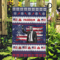 Freedom Charlie Kirk Tribute Christmas Garden Flag American Flag - Wonder Print Shop