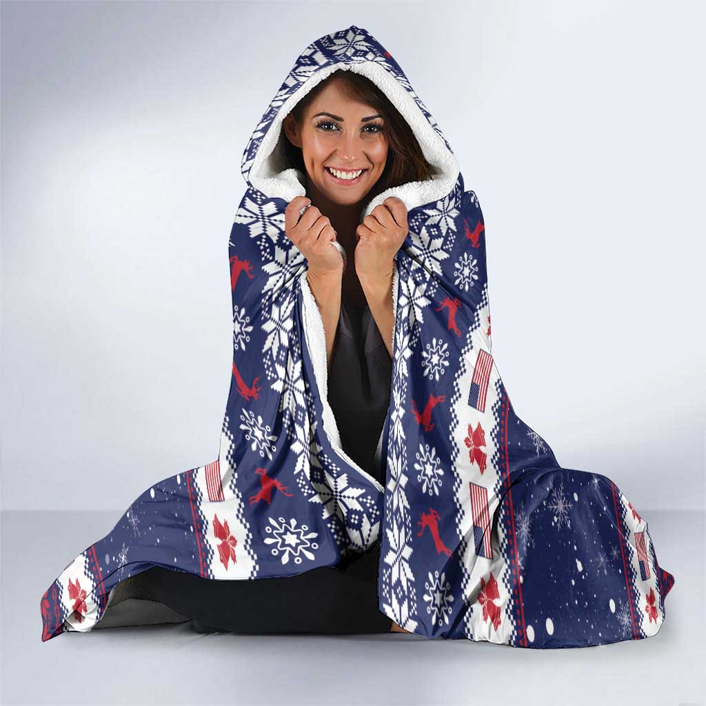 Freedom Charlie Kirk Tribute Christmas Hooded Blanket American Flag - Wonder Print Shop