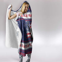 Freedom Charlie Kirk Tribute Christmas Hooded Blanket American Flag - Wonder Print Shop