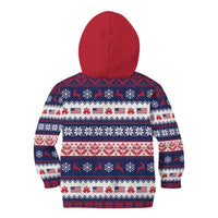 Freedom Charlie Kirk Tribute Christmas Kid Hoodie American Flag - Wonder Print Shop