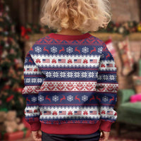 Freedom Charlie Kirk Tribute Christmas Kid Ugly Christmas Sweater American Flag - Wonder Print Shop