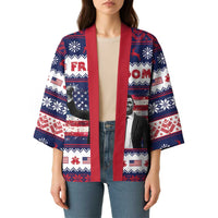 Freedom Charlie Kirk Tribute Christmas Kimono American Flag - Wonder Print Shop