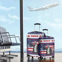 Freedom Charlie Kirk Tribute Christmas Luggage Cover American Flag - Wonder Print Shop