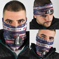 Freedom Charlie Kirk Tribute Christmas Neck Gaiter American Flag - Wonder Print Shop