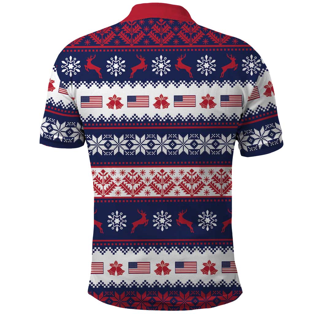 Freedom Charlie Kirk Tribute Christmas Polo Shirt American Flag - Wonder Print Shop