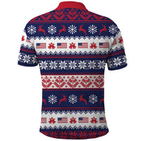 Freedom Charlie Kirk Tribute Christmas Polo Shirt American Flag - Wonder Print Shop