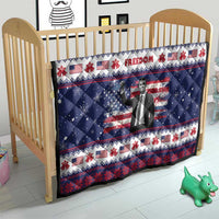 Freedom Charlie Kirk Tribute Christmas Quilt American Flag - Wonder Print Shop