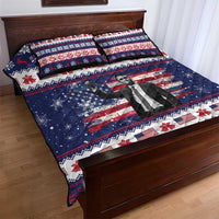 Freedom Charlie Kirk Tribute Christmas Quilt Bed Set American Flag - Wonder Print Shop