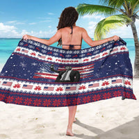 Freedom Charlie Kirk Tribute Christmas Sarong American Flag - Wonder Print Shop