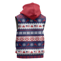 Freedom Charlie Kirk Tribute Christmas Sleeveless Hoodie American Flag - Wonder Print Shop