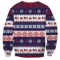 Freedom Charlie Kirk Tribute Christmas Sweatshirt American Flag - Wonder Print Shop