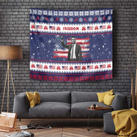 Freedom Charlie Kirk Tribute Christmas Tapestry American Flag - Wonder Print Shop