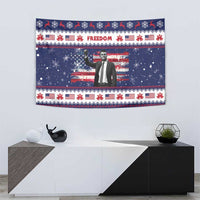 Freedom Charlie Kirk Tribute Christmas Tapestry American Flag - Wonder Print Shop
