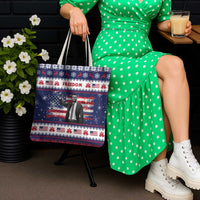 Freedom Charlie Kirk Tribute Christmas Tote Bag American Flag - Wonder Print Shop