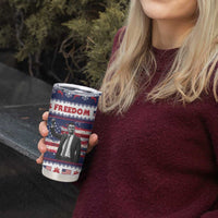 Freedom Charlie Kirk Tribute Christmas Tumbler Cup American Flag - Wonder Print Shop