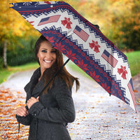 Freedom Charlie Kirk Tribute Christmas Umbrella American Flag - Wonder Print Shop