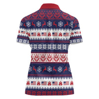 Freedom Charlie Kirk Tribute Christmas Women Polo Shirt American Flag - Wonder Print Shop