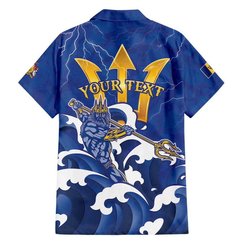 Personalized Barbados Family Matching Long Sleeve Bodycon Dress and Hawaiian Shirt Poseidon Trident