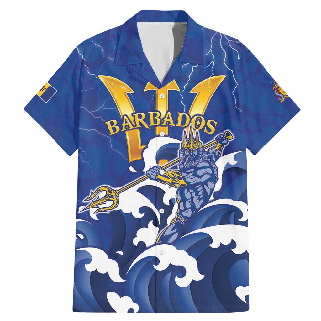 Personalized Barbados Family Matching Mermaid Dress and Hawaiian Shirt Poseidon Trident