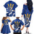 Personalized Barbados Family Matching Off The Shoulder Long Sleeve Dress and Hawaiian Shirt Poseidon Trident