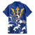 Personalized Barbados Family Matching Off The Shoulder Long Sleeve Dress and Hawaiian Shirt Poseidon Trident