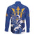Personalized Barbados Family Matching Off The Shoulder Long Sleeve Dress and Hawaiian Shirt Poseidon Trident