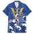 Personalized Barbados Family Matching Off Shoulder Short Dress and Hawaiian Shirt Poseidon Trident