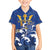 Personalized Barbados Family Matching Off Shoulder Short Dress and Hawaiian Shirt Poseidon Trident