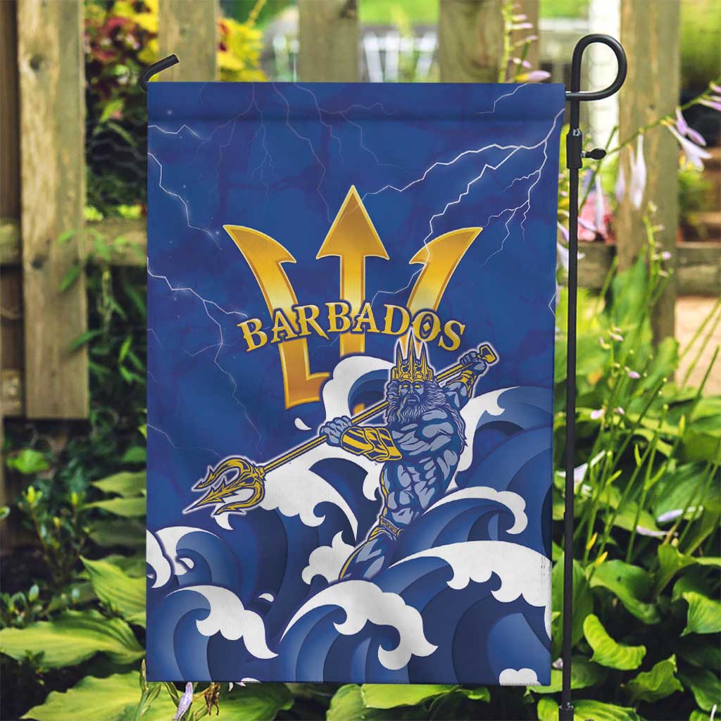 Barbados Garden Flag Poseidon Trident