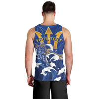 Personalized Barbados Men Tank Top Poseidon Trident