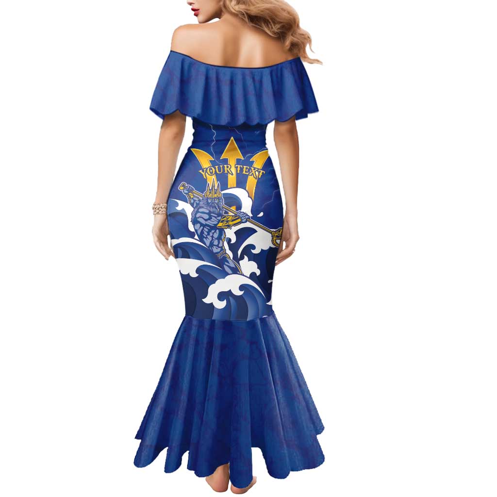 Personalized Barbados Mermaid Dress Poseidon Trident