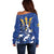 Personalized Barbados Off Shoulder Sweater Poseidon Trident