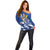Personalized Barbados Off Shoulder Sweater Poseidon Trident