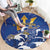 Barbados Round Carpet Poseidon Trident