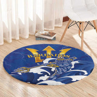Barbados Round Carpet Poseidon Trident