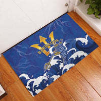 Barbados Rubber Doormat Poseidon Trident