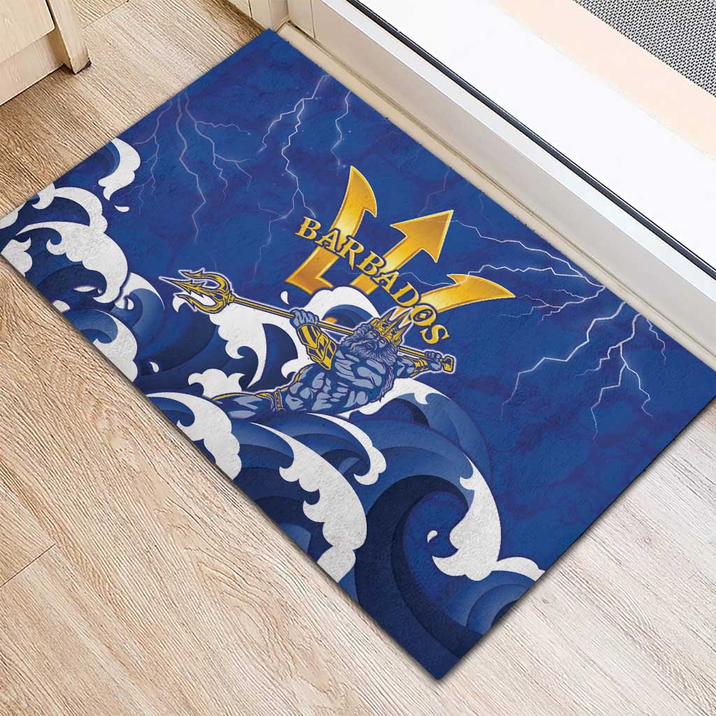 Barbados Rubber Doormat Poseidon Trident