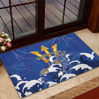 Barbados Rubber Doormat Poseidon Trident