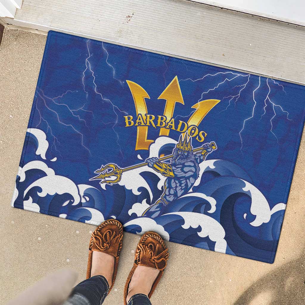 Barbados Rubber Doormat Poseidon Trident