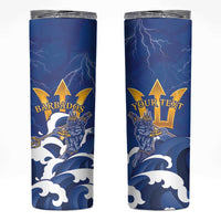 Personalized Barbados Skinny Tumbler Poseidon Trident