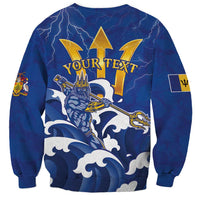 Personalized Barbados Sweatshirt Poseidon Trident