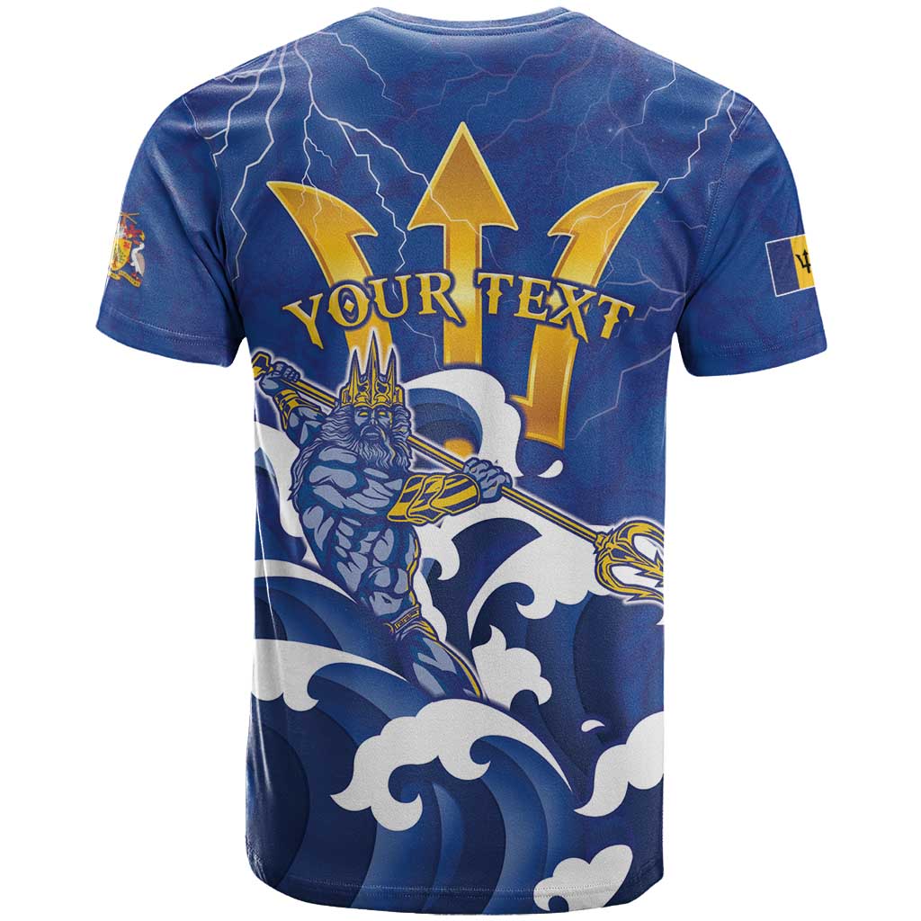 Personalized Barbados T Shirt Poseidon Trident