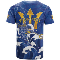 Personalized Barbados T Shirt Poseidon Trident
